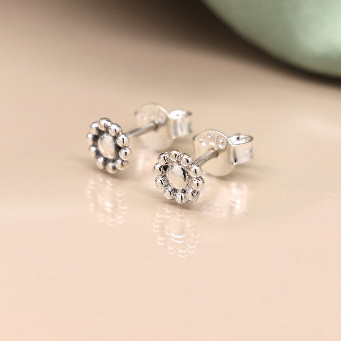 Sterling Silver Flower Earrings