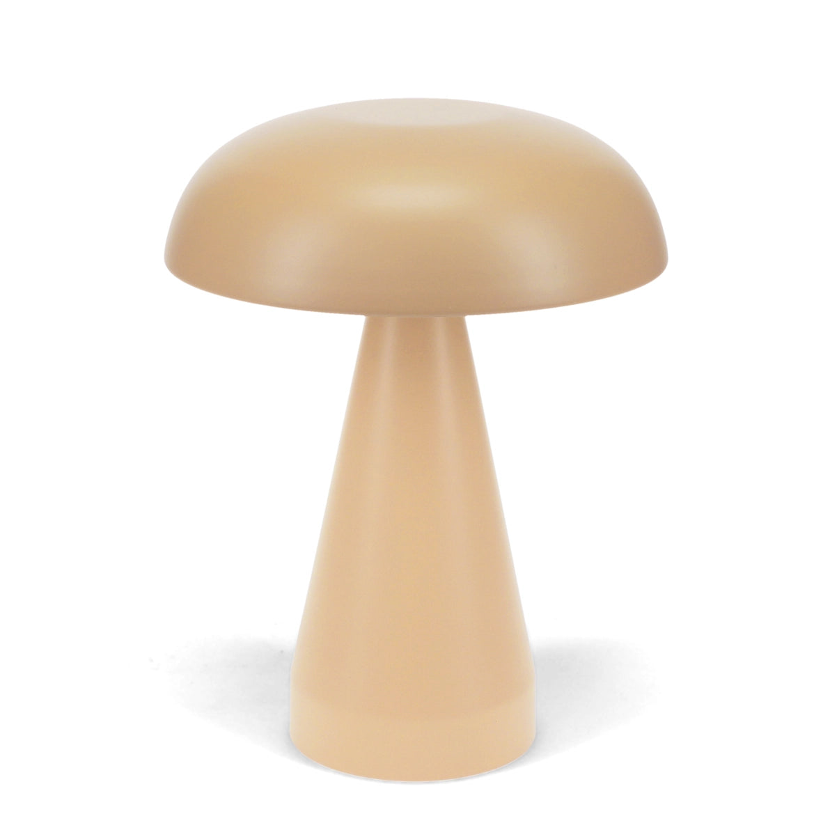 Fawn Mushroom Touch Table Lamp with smooth matte finish and minimalist design.