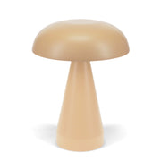 Fawn Mushroom Touch Table Lamp with smooth matte finish and minimalist design.
