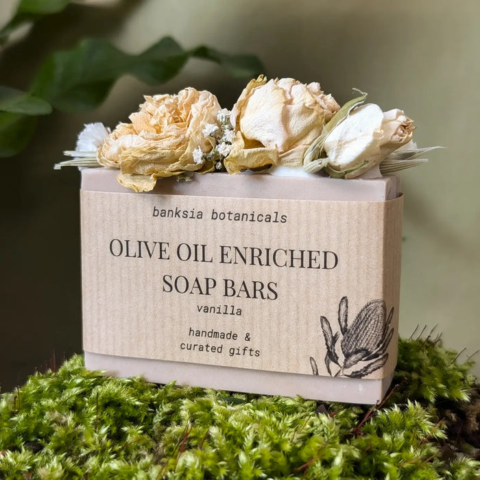 Vanilla Dried Flower Olive Oil Soap