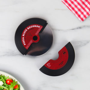 Side angle showing vinyl pizza cutter disassembled.