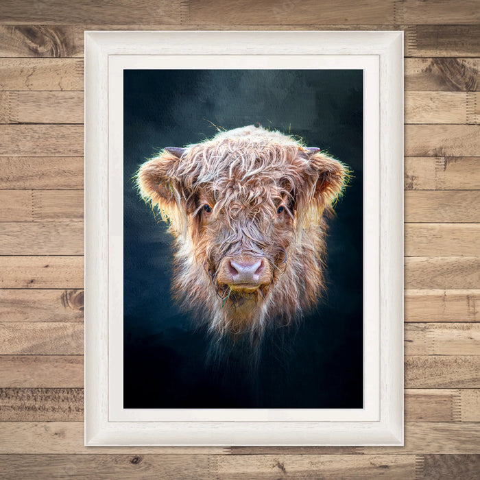 Little Highlander Highland Cow Print