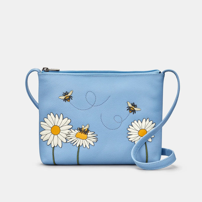 Bee Happy Leather Cross Body Bag
