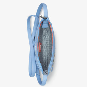 Interior: Inside of Yoshi Bee Happy bag showing patterned lining and compartments.