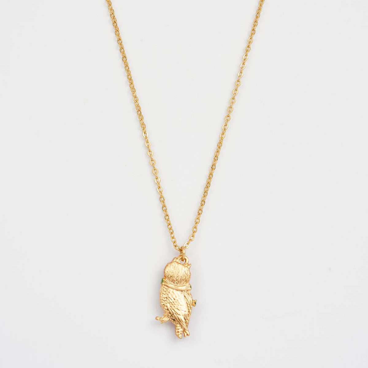 Cosy Owl Gold Chain Necklace adjustable chain clasp detail