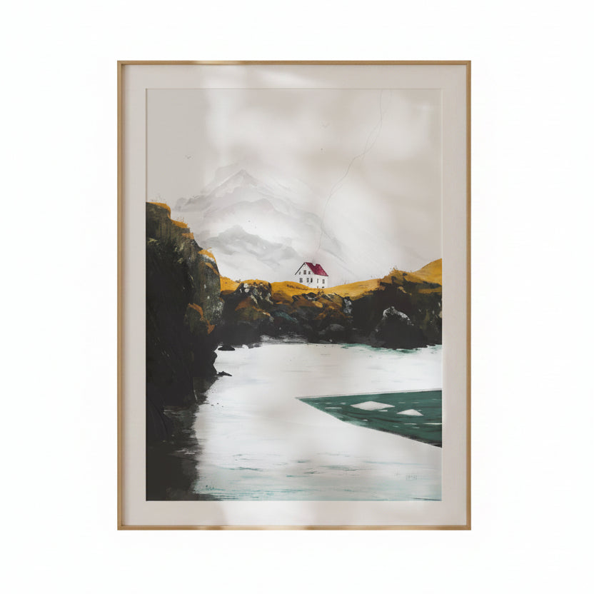 Aegir's Rest Iceland Landscape Art Print