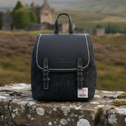 Mini Jura Backpack - Black Herringbone Harris Tweed®