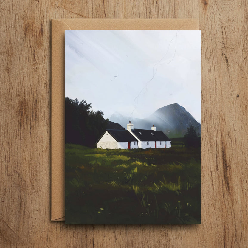 Blackrock Cottage, Cosy Cottage Greeting Card