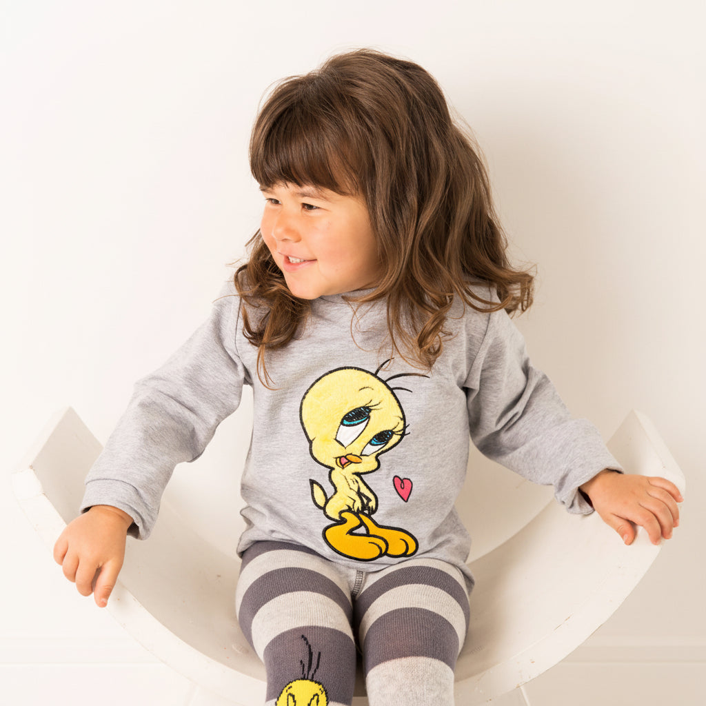 Tweety Bird children's top - back view on toddler showing character design