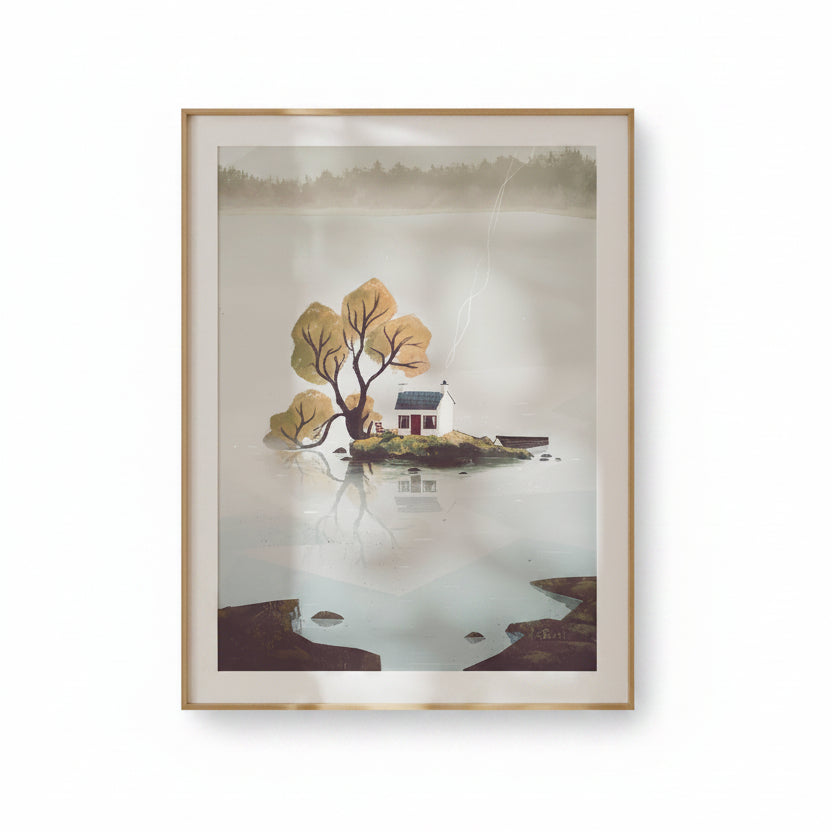 Broons Hoose Scottish Landscape Art Print