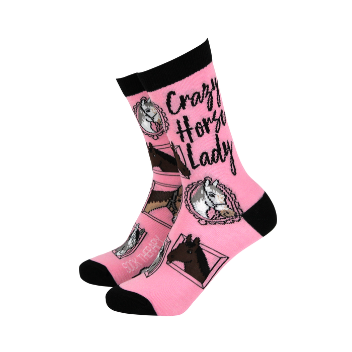Crazy Horse Lady Women's Bamboo Socks