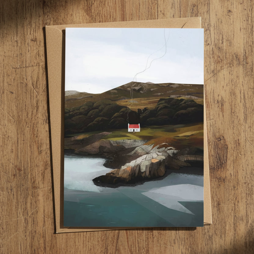 Croft Cottage, Cosy Cottage Greeting Card
