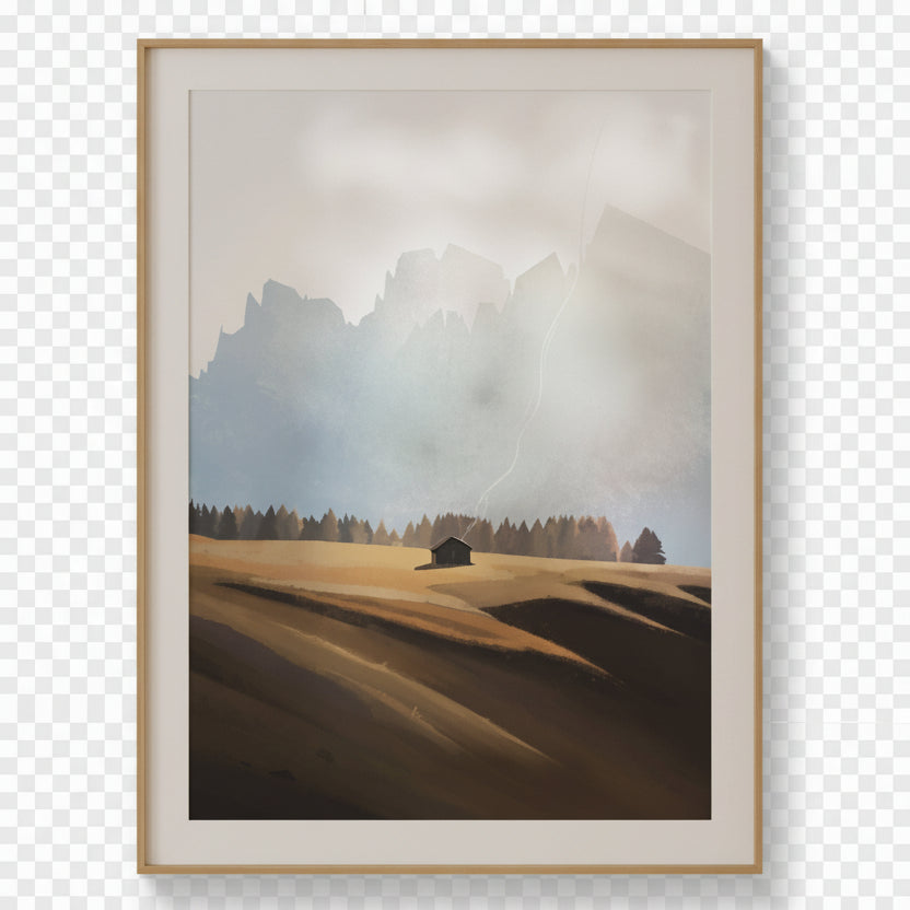 Dolomiti Riposo Italy Landscape Art Print