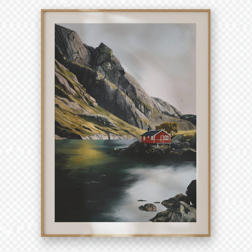 Drifting By Norway Landscape Art Print