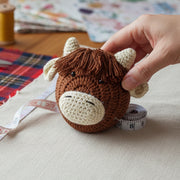 Cow Tape Measure crochet design with multiple animal tape measures collection