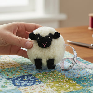 Sheep Tape Measure crochet design with multiple animal tape measures collection