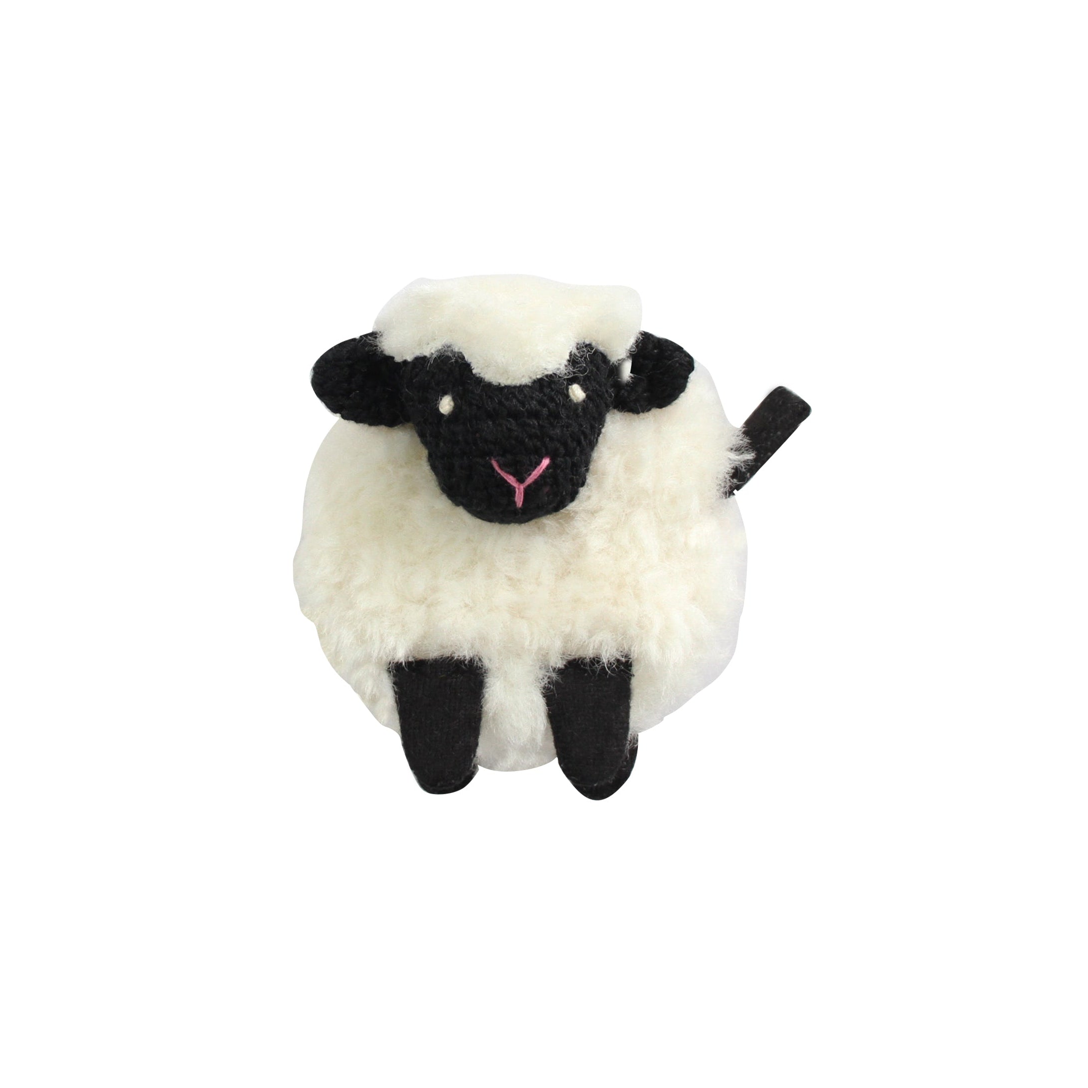 Sheep Tape Measure handcrafted crochet design front view