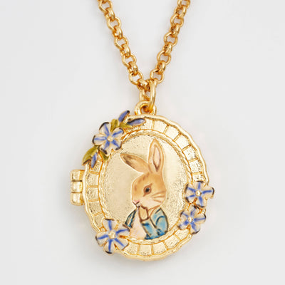 Peter Rabbit Cameo Locket Necklace