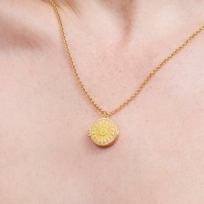 Sun Locket Necklace