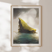 Far Flung Remnants Iceland landscape art print of a remote stark scene