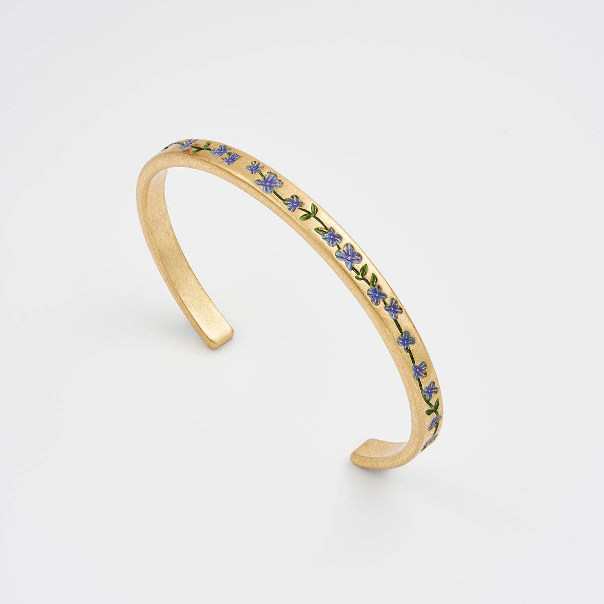 Forget Me Not Gold Bangle