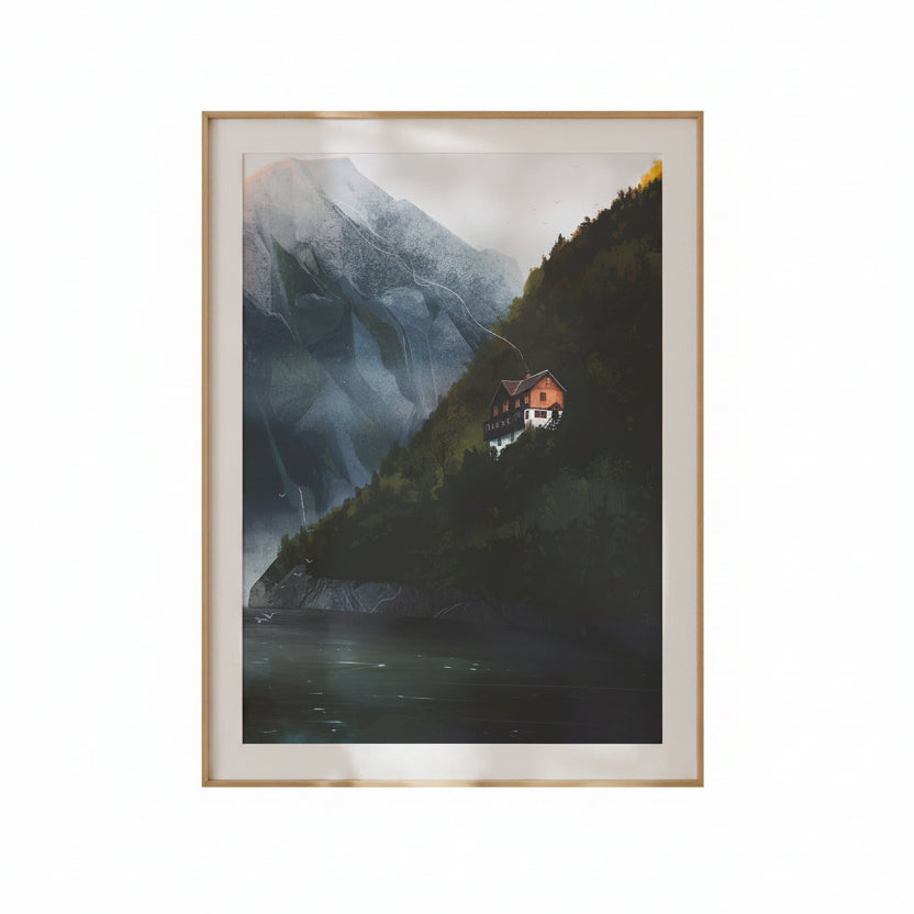 Hallstatt Dream Austria Landscape Art Print