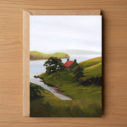Harris Whispers, Cosy Cottage Greeting Card