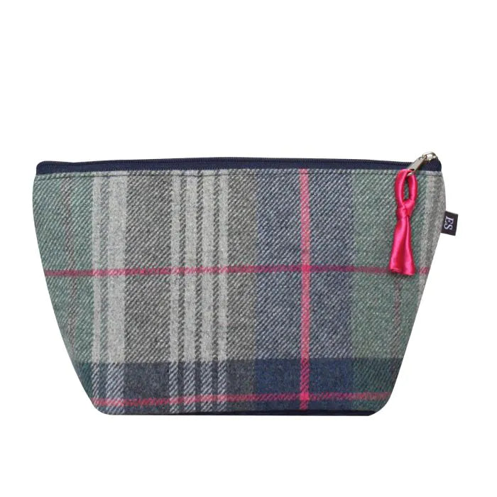 Highland Cow Applique Make Up Bag interior showing storage space