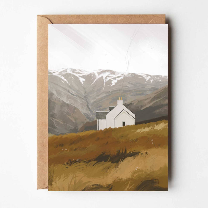 Highland House, Cosy Cottage Greeting Card