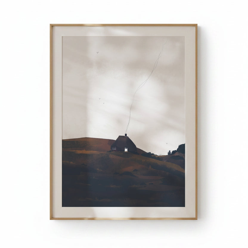 Home in the Borders Scottish Art Print