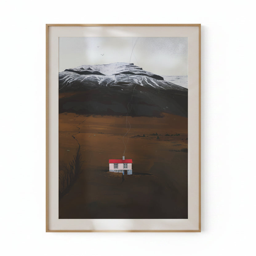 Icelandic Retreat Iceland Landscape Art Print
