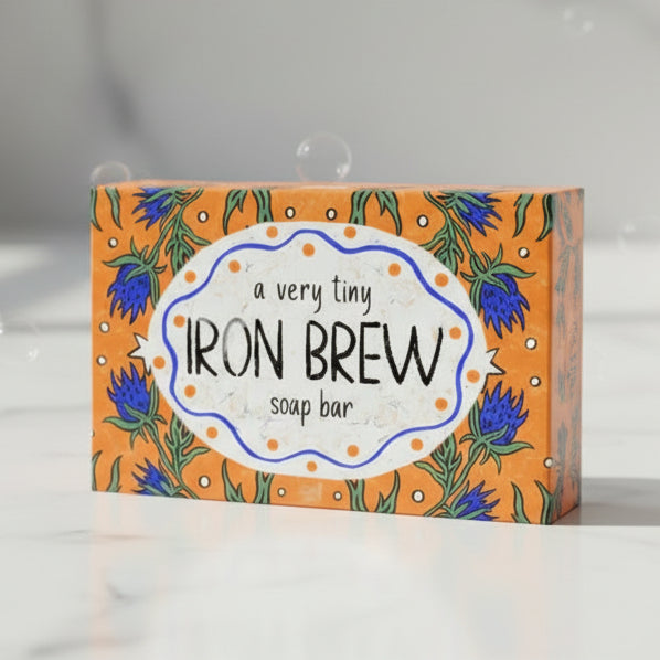 Iron Brew tiny soap bar 16g premium package