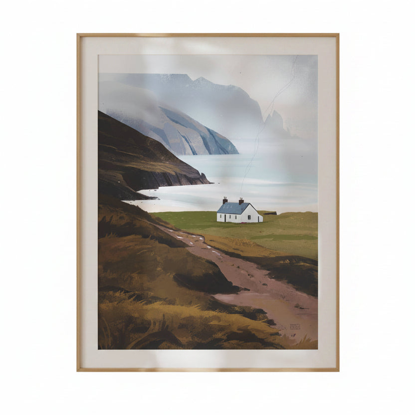 Kearvaig Bothy Scottish Landscape Art Print