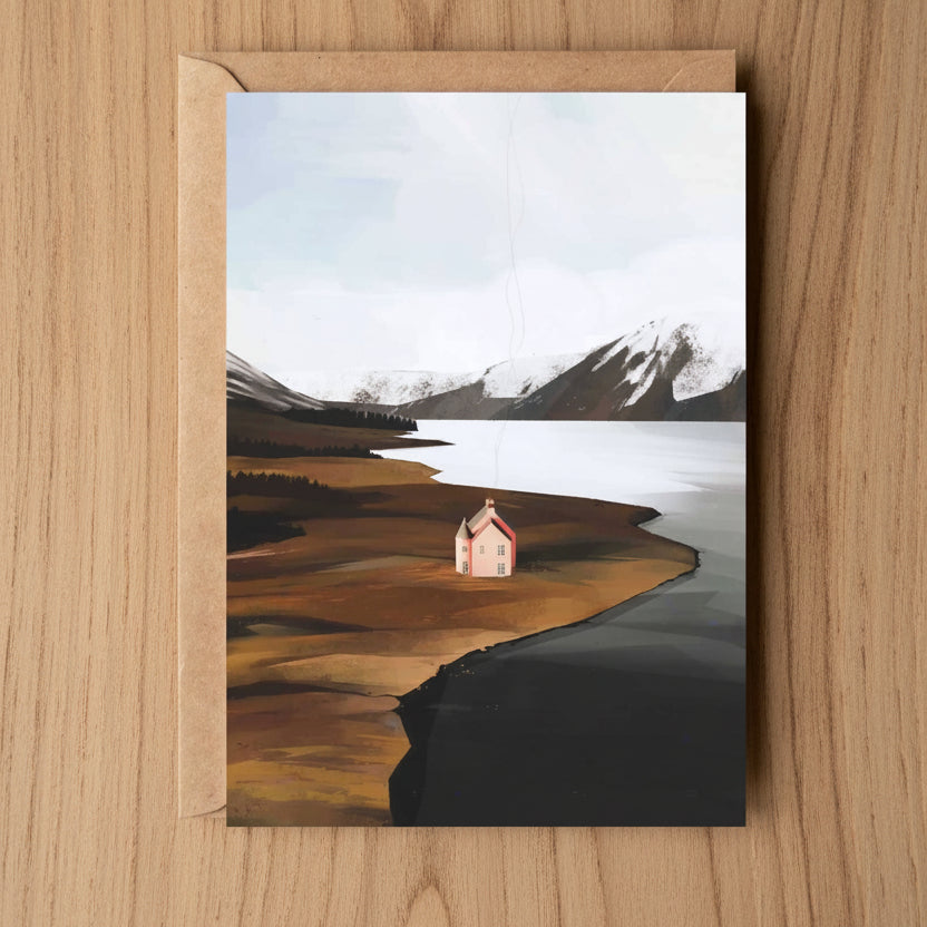 Loch Glass, Cosy Cottage Greeting Card