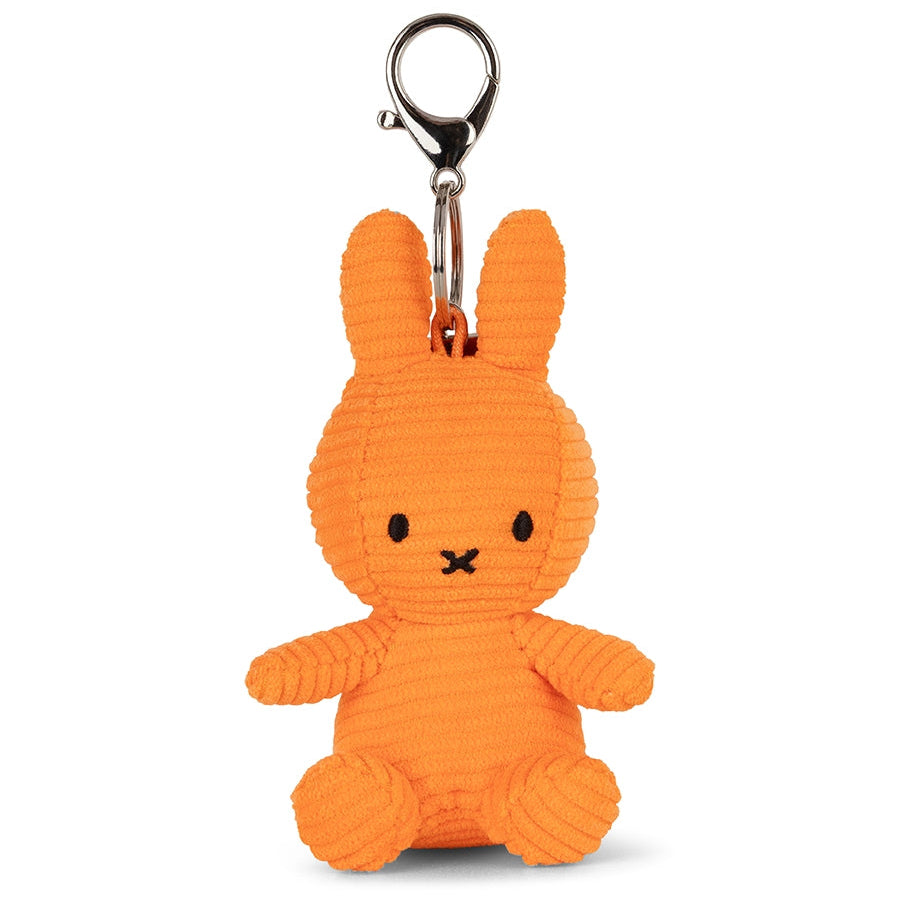 Miffy ECO corduroy keychain in orange, 10cm
