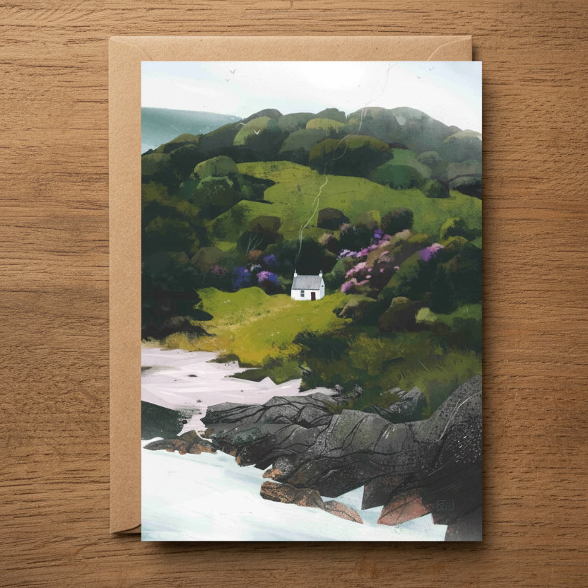 Mull of Kintyre, Cosy Cottage Greeting Card