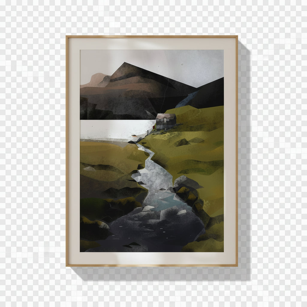 Northern Island Residence Scottish Art Print