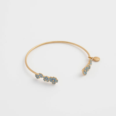 Delicate Forget-Me-Not Bangle