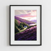 Pentlands Scottish landscape art print of the rolling Pentland Hills near Edinburgh