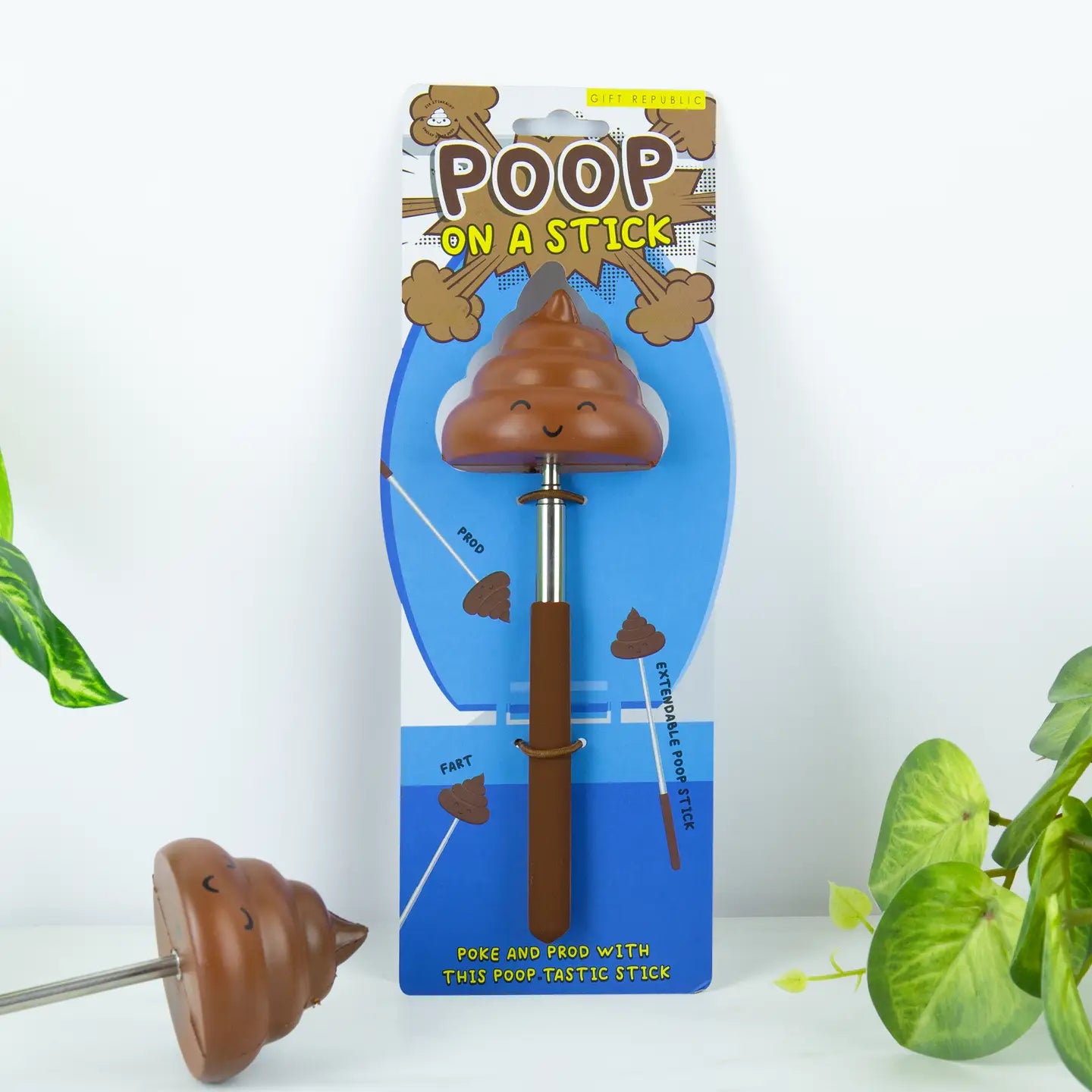 Poop on a Stick novelty prank gift in retail packaging
