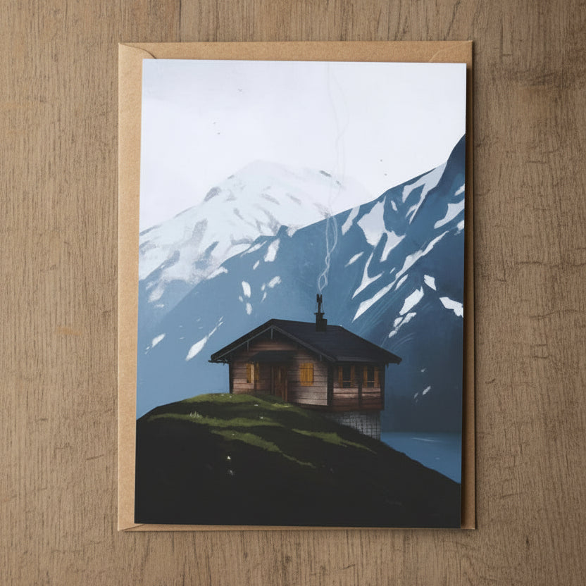 Quiet Refuge, Cosy Cottage Greeting Card