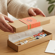 Set of two dog-shaped chopsticks with ceramic rests