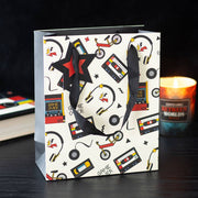 Gift bag front view styled with candle and décor