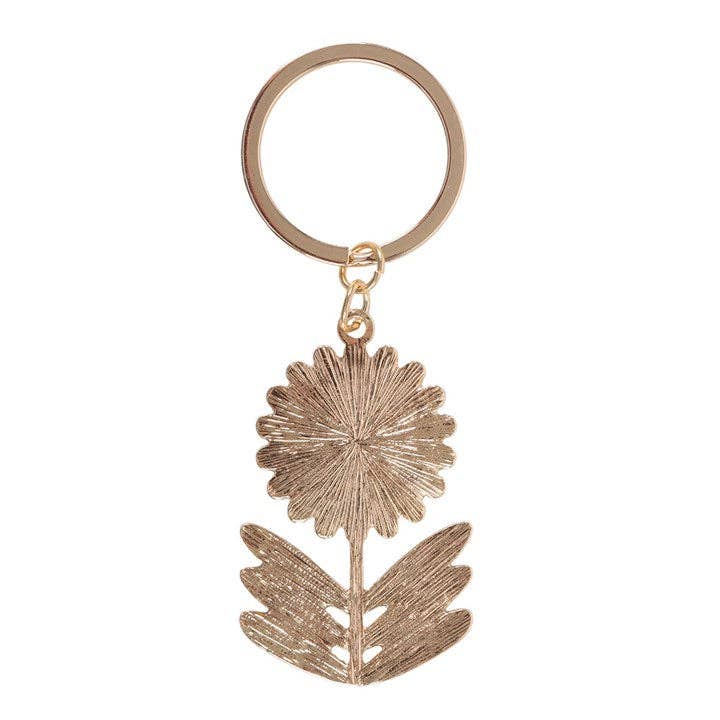 Back of flower keyring showing petal back detail