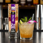 Sex On The Beach cocktail mix in glass bottle with cork