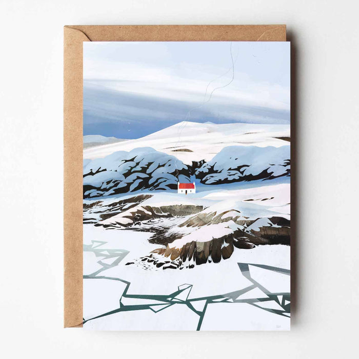 Winter at Croft Cottage Greeting Card