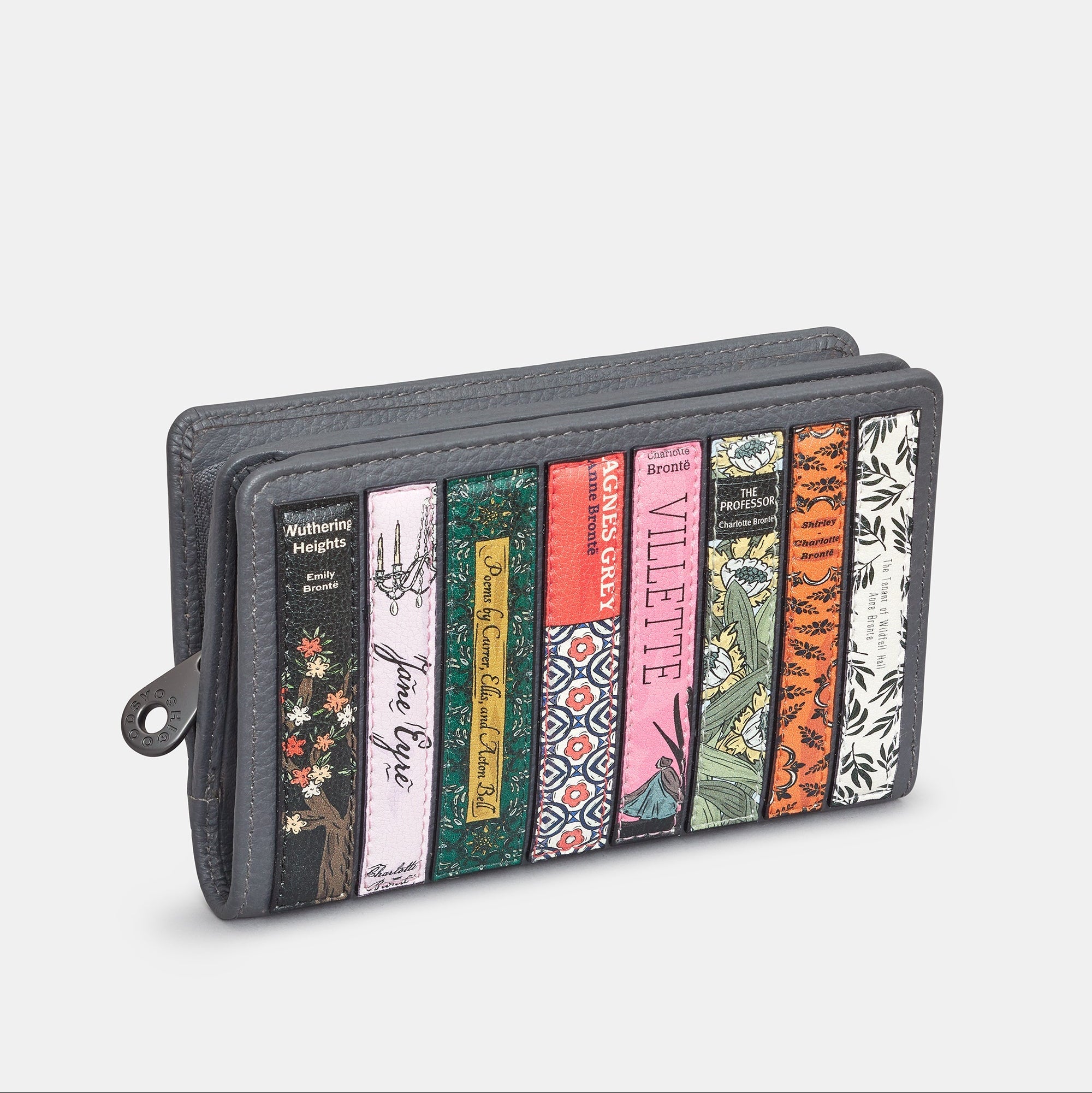 Bronte book purse side profile showing compact depth