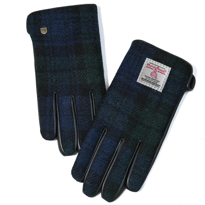 Black Watch Tartan Men’s Gloves with Harris Tweed®