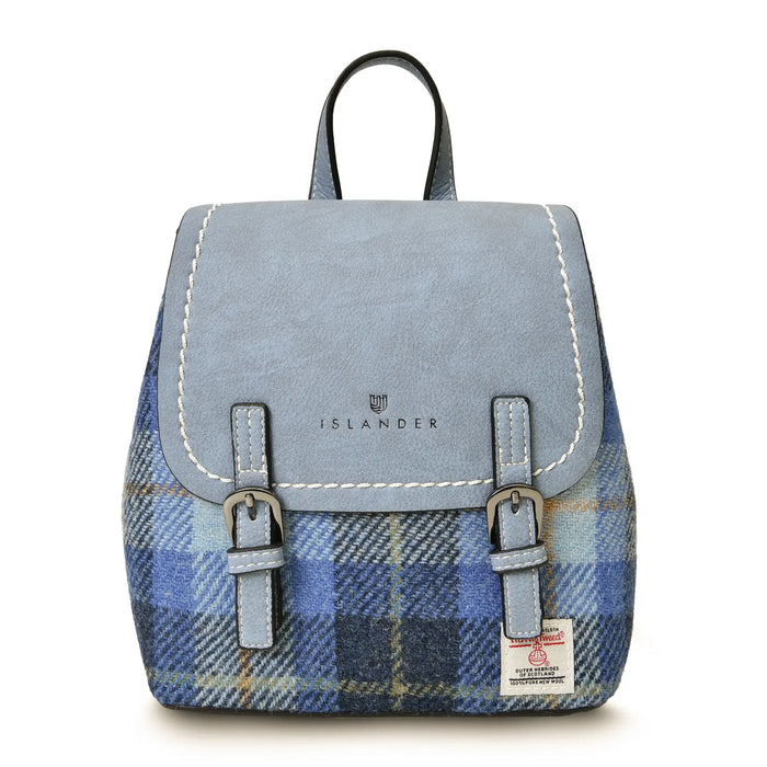 Blue Tartan Jura Backpack with Harris Tweed®