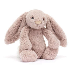 Jellycat Bashful Luxe Bunny Rosa children's soft toy.